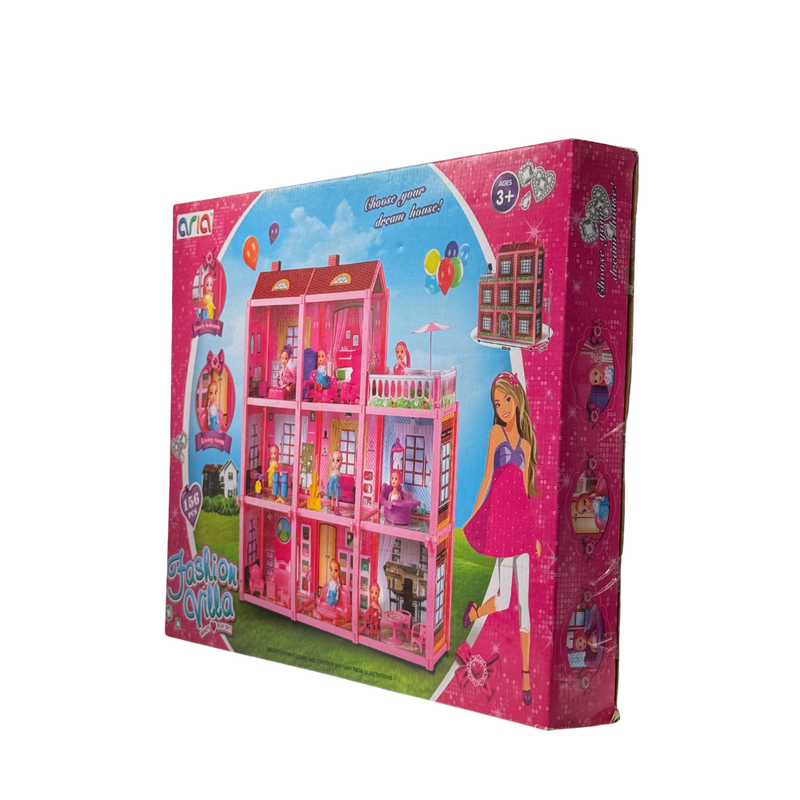 DIY Fashion Villa | Multilevel Doll House for Kids (156 PCS)