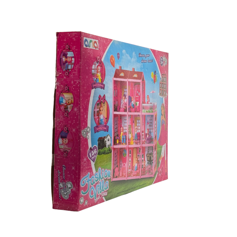DIY Fashion Villa | Multilevel Doll House for Kids (156 PCS)