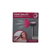 Doll Fashion Hair Drier and Fan 2 Household Set for Kids Girls(Pink Colour)