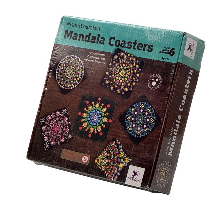ToyKraft Dot Mandala Table Coaster Mandala Painting Kit for Kids, Mandala Art Kit, Dot Painting Kit, Toys for Girls Boys 7 to 12 Years, Gifts for Birthday