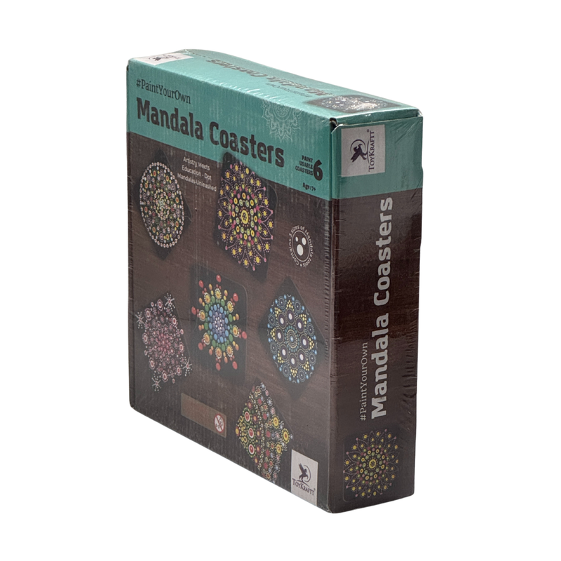 ToyKraft Dot Mandala Table Coaster Mandala Painting Kit for Kids, Mandala Art Kit, Dot Painting Kit, Toys for Girls Boys 7 to 12 Years, Gifts for Birthday