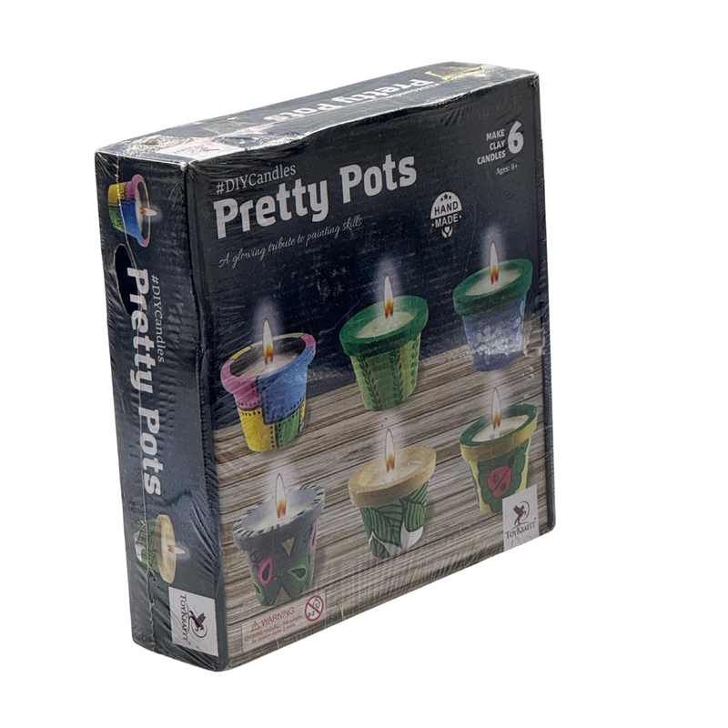 ToyKraft Pot Painting Candle Making Art and Craft kit, DIY Kit for Age 8 to 12 – Candles from Pretty Pots