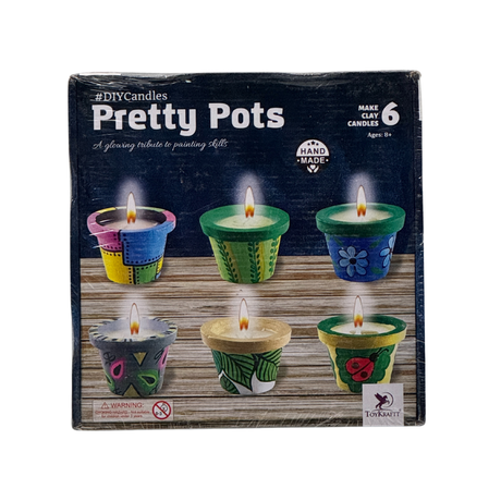 ToyKraft Pot Painting Candle Making Art and Craft kit, DIY Kit for Age 8 to 12 – Candles from Pretty Pots