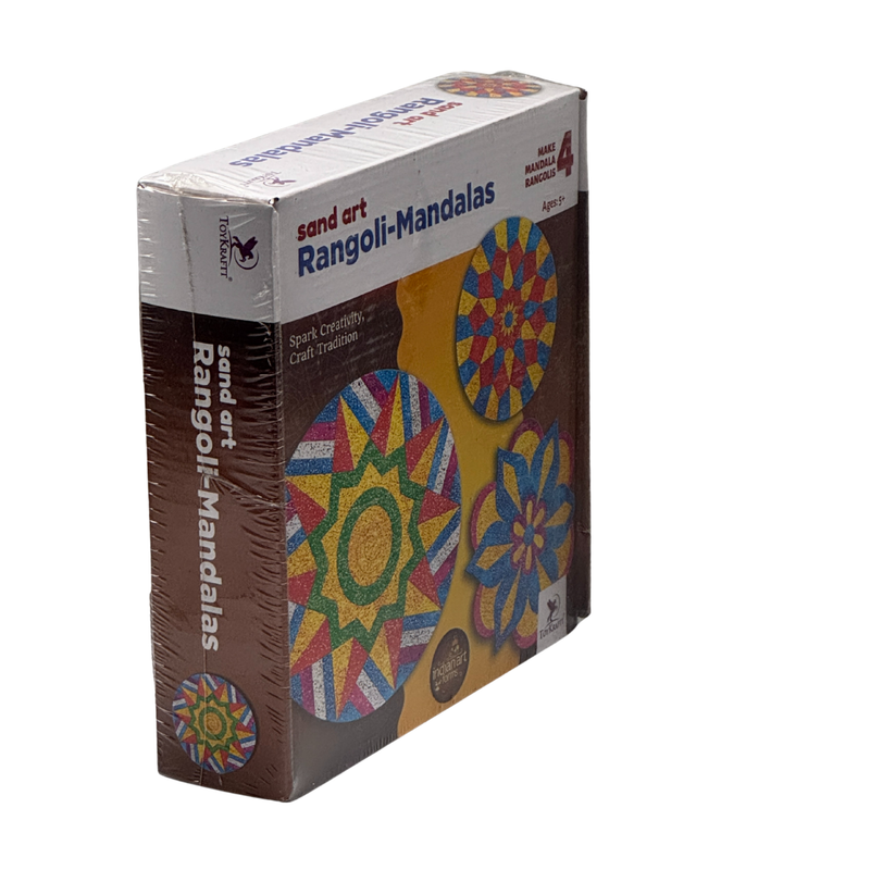 Toykraft Sand Art Kit Rangoli Mandala, Sand Art Activity Kit For Kids, Art And Craft, Gift Item For 6 Year Olds (Pack Of 1) – Multicolor