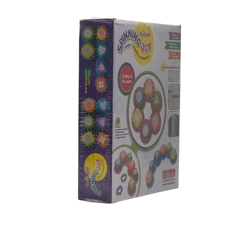 Toymate Spinning Joy – A Shape ‘N’ Spin Gear Sorter. A Developmental Activity Toy for Kids Ages 2-4+. Toddlers Sortering Game with Multiple Colors and Shapes.