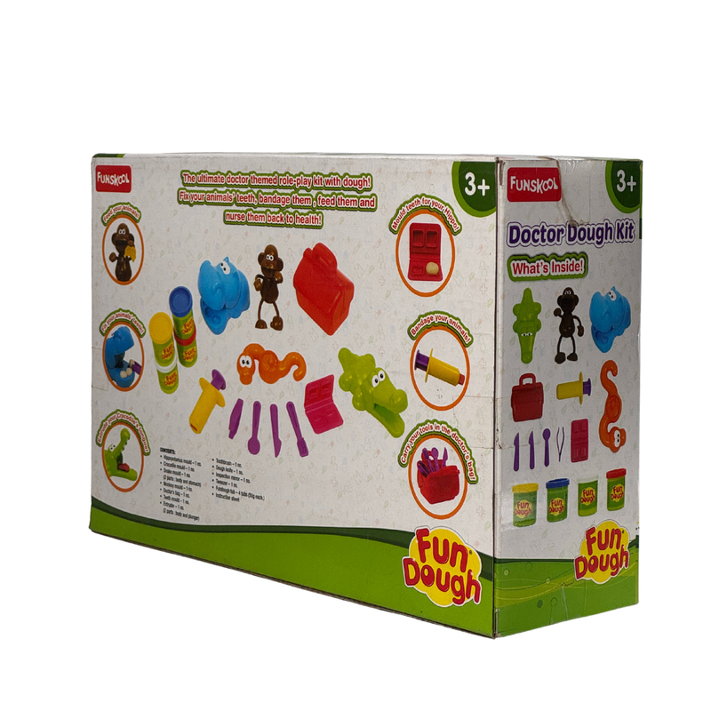 Fundough – Doctor Dough Kit, Shaping and Sculpting Playset, 3years +, Multicolor