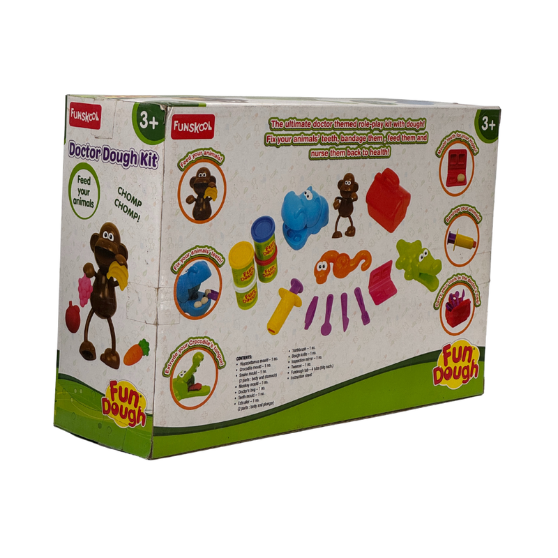 Fundough – Doctor Dough Kit, Shaping and Sculpting Playset, 3years +, Multicolor