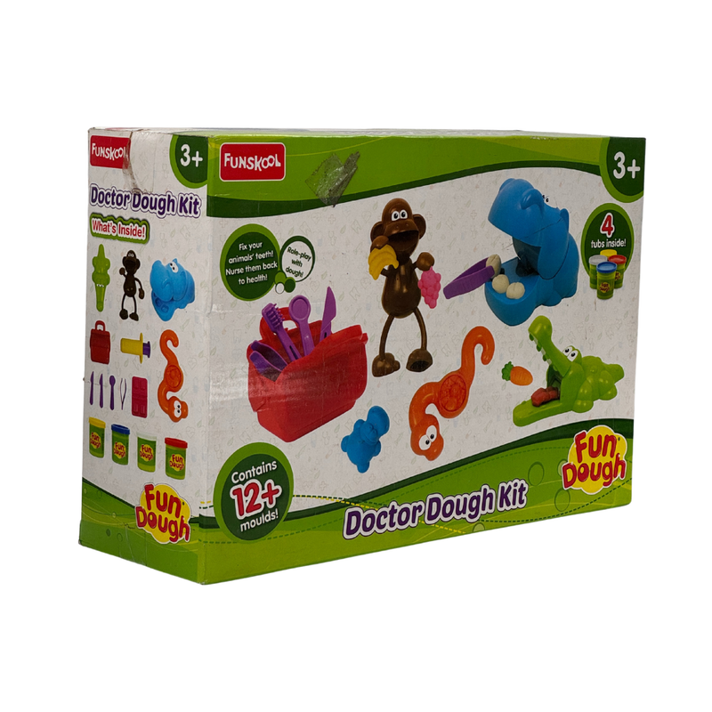 Fundough – Doctor Dough Kit, Shaping and Sculpting Playset, 3years +, Multicolor