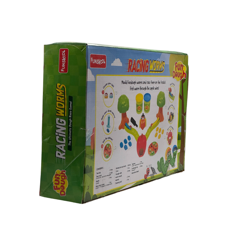 Fundough – Racing Worms, Extrude and Race, 3years +, Multicolor