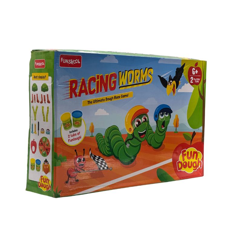 Fundough – Racing Worms, Extrude and Race, 3years +, Multicolor
