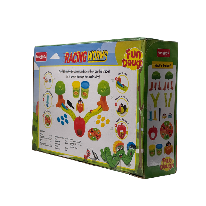 Fundough – Racing Worms, Extrude and Race, 3years +, Multicolor