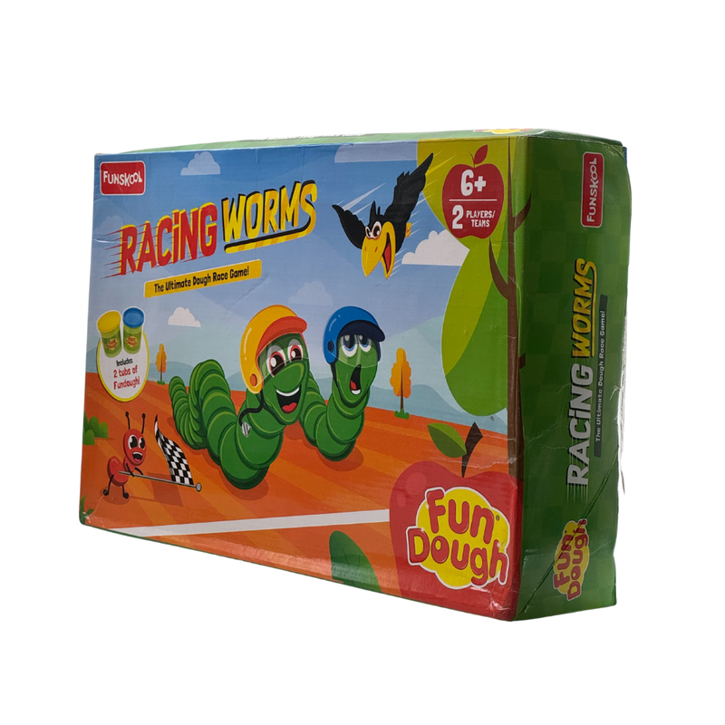 Fundough – Racing Worms, Extrude and Race, 3years +, Multicolor