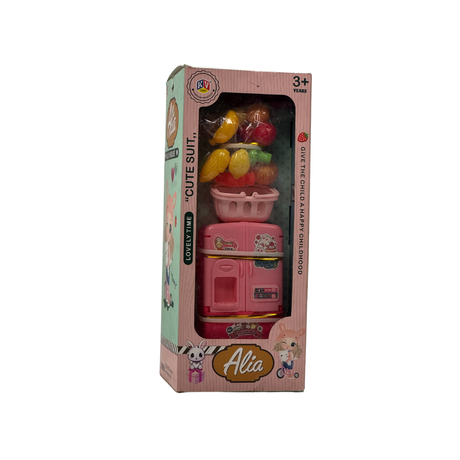 Alia Vegetable Playhouse Doll Set (Large) | Beautiful Large 31 Cm Doll with Vegetables and Refrigerator Non-Toxic | Perfect for Pretend Play | Suitable for 3+ Years