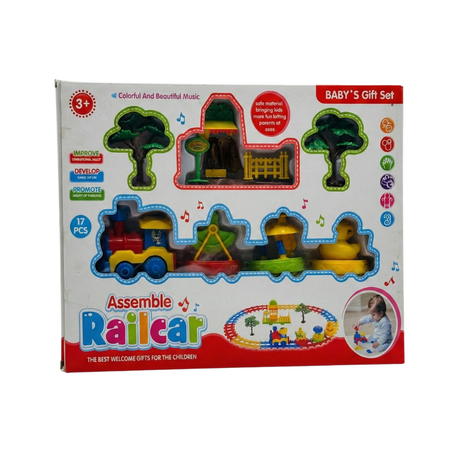 Assemble Railcar baby's gift set