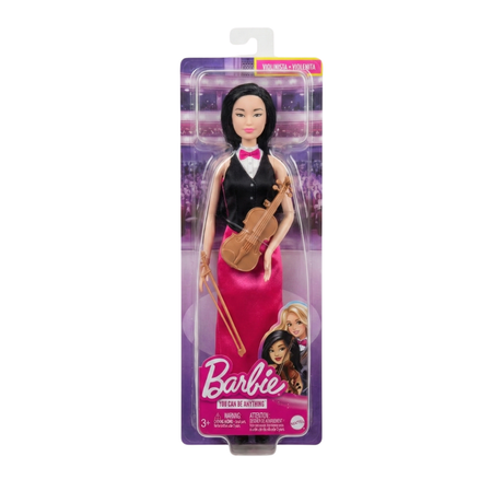 Barbie Doll & Accessories, Career Violinist Musician Doll with Violin and Bow