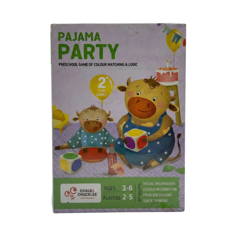 Chalk and Chuckles Pajama Party, Creativity and Fun Gifts for Girls And Boys, Age 3 To 6, Multicolor
