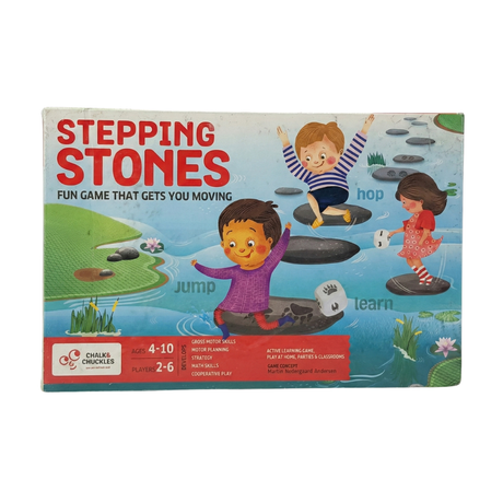 Chalk And Chuckles, Stepping Stones Game for Kids Age 4-8 Year, Outdoor and Indoor Game, Birthday Gift for Girls and Boys 4, 5, 6, 7 Years