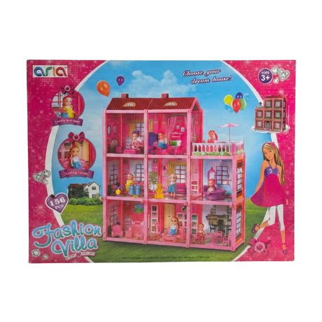 DIY Fashion Villa | Multilevel Doll House for Kids (156 PCS)