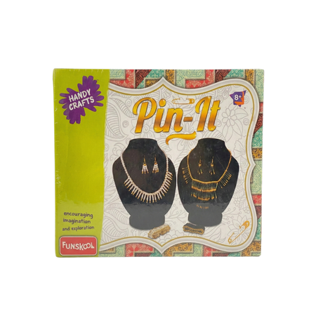 Funskool – Handycrafts Pin It , DIY Unique Jewellery Designs with Fancy Safety Pins