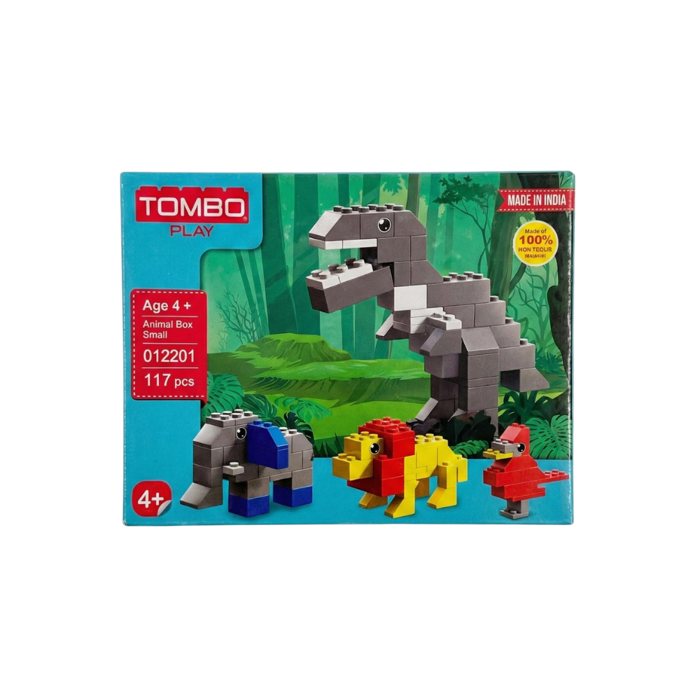 TOMBO 4 Different Models Make in 1 Pack Creative Animal Block Set | Total 117pcs and Manual Book Available in The Pack | Best for Kids Ages Above 4 Years