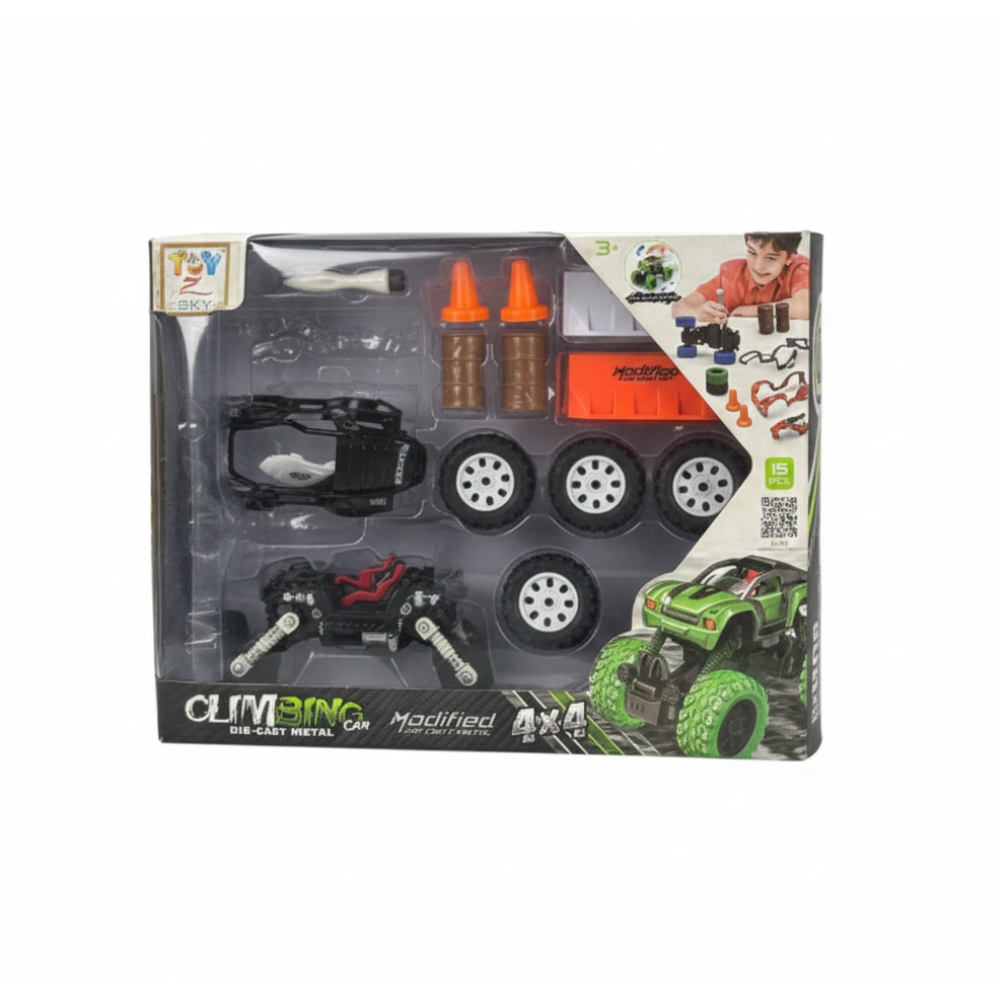 Kid Climbing Car Die Cast Unbreakable Toys Puzzle Disassembly, Assembly, Removable, Educational And Learning Toys With Screw Driver Engineering Car Assembly(Pack Of 01)