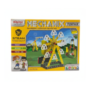 Mechanix FunFair Smart Bag, STEM Toy, Building and Construction Set (205pcs 7+ Models) for Boys and Girls Age 8+ Years