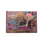 Alia Pet Collection Doll Set | Alia Doll and Cute Pet Dogs with one Larger Dog | Pretend Playset Suitable for 3+ Years