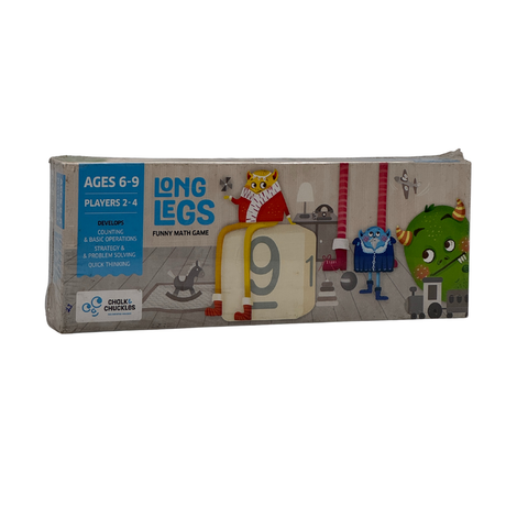 Chalk and Chuckles Long Legs Addition and Subtraction Maths Fun Educational STEM Game for Age 6-9 Years Old Boys and Girls -Multicolor,for 5 Years and up