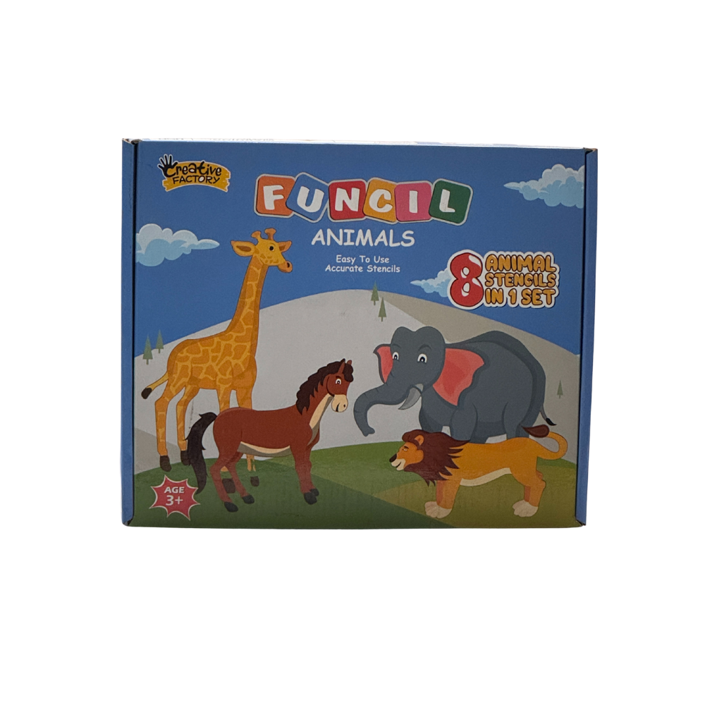 Zephyr FUNCIL – Animal Set (8), Drawing and Coloring kit, Travel Toys, for Kids 5+, Sketching kit,Return Gifts