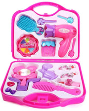 Chanak Beauty Pretend Suitcase Play Makeup Accessories Girl's Kit Toy Set  Pink