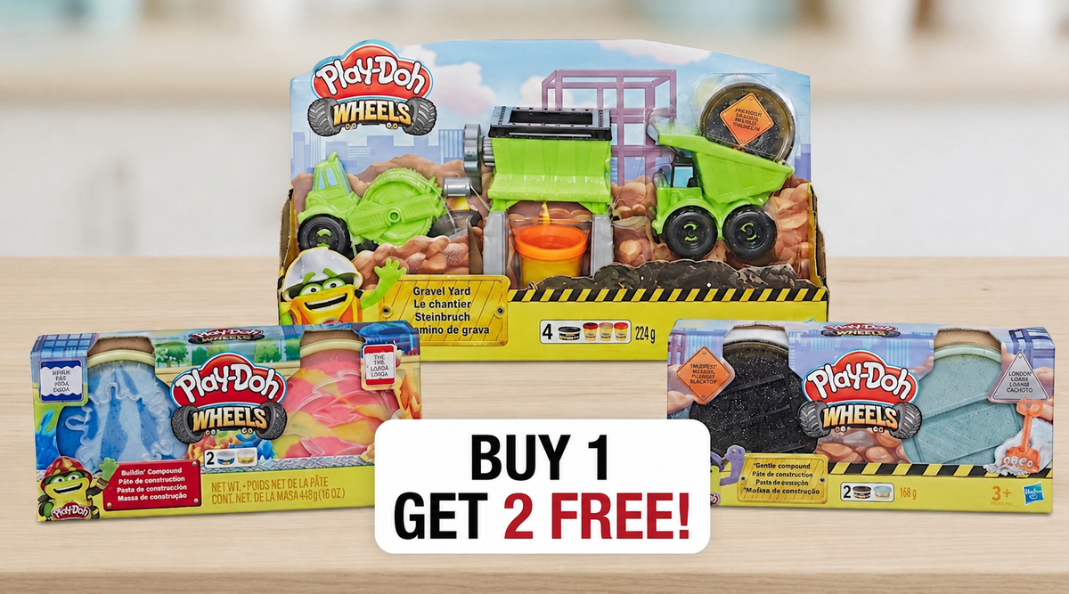 Play-Doh Wheels Construction Toy Set – Buy 1 Get 2 Free Offer