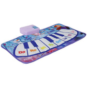 Frozen Theme Piano Music Mat Step On Floor Piano with Elsa & Anna, Touch Sensitive Musical Dance Mat for Kids Ages 3+, 8 Piano Keys & 3 Functions, Educational & Fun Toy for Girls & Boys