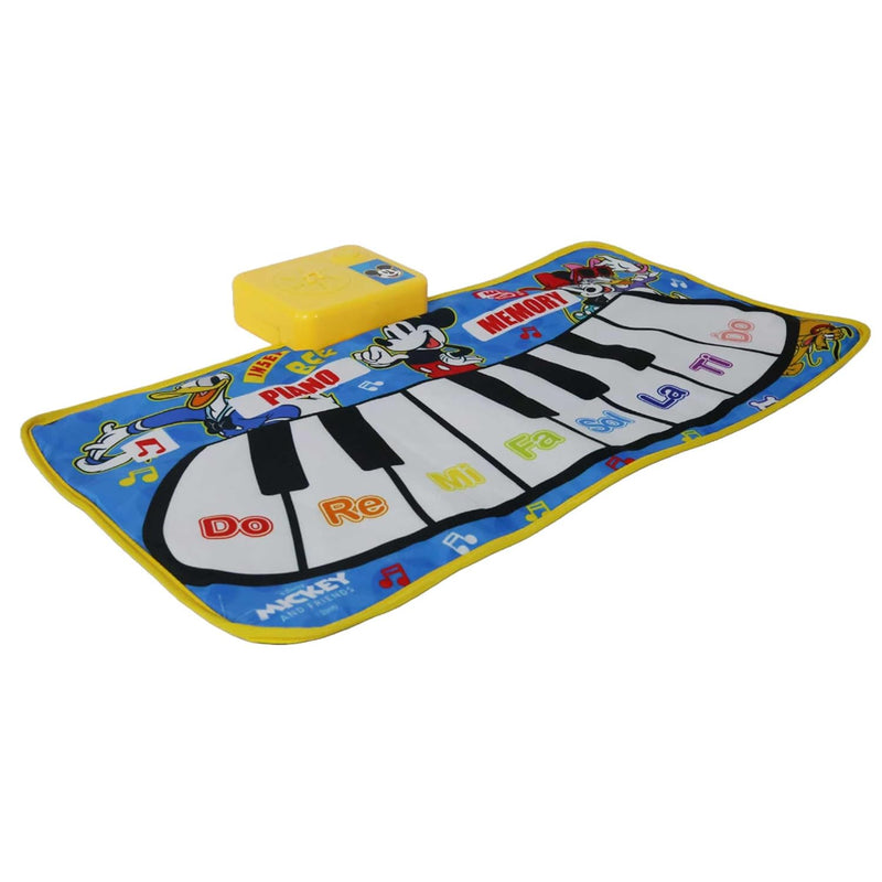Kriiddaank Disney Mickey Mouse Piano Interactive Musical Floor Mat with 8 Piano Keys & 3 Function Keys, Portable Educational Learning Toy|Birthday Gift for Toddlers and Kids Ages 3+