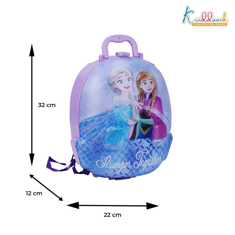 Kriiddaank Frozen Backpack Dressing Set Learning Development Toy for Toddlers Fun Educational Toy for Kids Safe Engaging Interactive Play Fun Toy Best Gift for Boys and Girls Best Gify for Birthday Special Occasions Multicolour