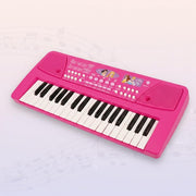 Princess Keyboard Piano for Girls 37 Keys Musical instrument with Microphone, 8 Rhythms, 8 Tones & USB/Battery Power, Educational Learning Toy Birthday Gift for Kids Aged 3+ Years Pink