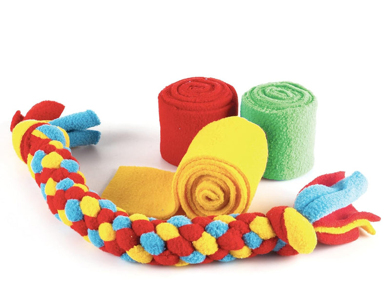 Chalk & Chuckles Dog Tug Toy & Collar, DIY Art and Craft Kit for Kids, Mess Free, No Sew Activity, Creative Gifts for Girls & Boys Age 8 9 10 11 12+ to Adults