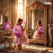 Barbie Backpack Dressing Gift Set for Kids 2 in 1 Portable Pretend Play Makeup & Vanity Set with Electronic Dryer, 13+
