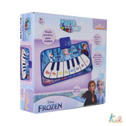 Frozen Theme Piano Music Mat Step On Floor Piano with Elsa & Anna, Touch Sensitive Musical Dance Mat for Kids Ages 3+, 8 Piano Keys & 3 Functions, Educational & Fun Toy for Girls & Boys