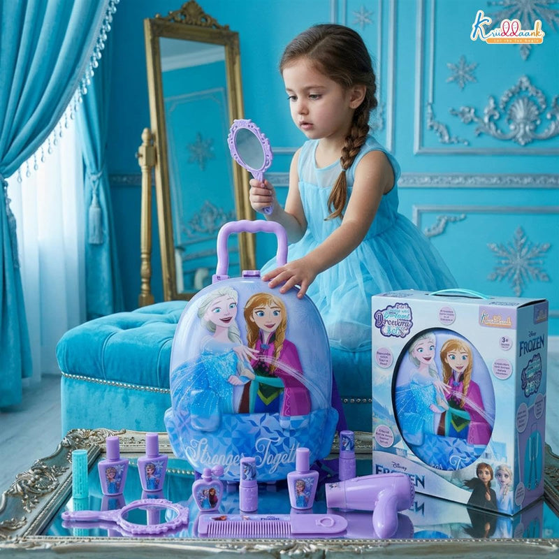 Kriiddaank Frozen Backpack Dressing Set Learning Development Toy for Toddlers Fun Educational Toy for Kids Safe Engaging Interactive Play Fun Toy Best Gift for Boys and Girls Best Gify for Birthday Special Occasions Multicolour