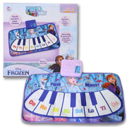 Frozen Theme Piano Music Mat Step On Floor Piano with Elsa & Anna, Touch Sensitive Musical Dance Mat for Kids Ages 3+, 8 Piano Keys & 3 Functions, Educational & Fun Toy for Girls & Boys