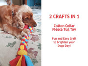 Chalk & Chuckles Dog Tug Toy & Collar, DIY Art and Craft Kit for Kids, Mess Free, No Sew Activity, Creative Gifts for Girls & Boys Age 8 9 10 11 12+ to Adults