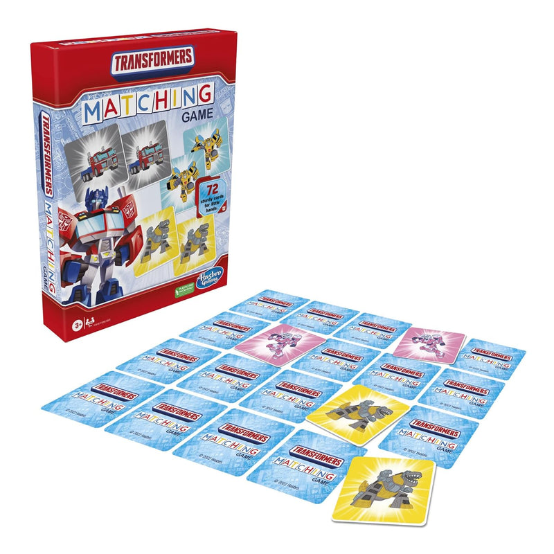 Hasbro Gaming Transformers Matching Game for Kids Ages 3 and Up, Fun Preschool Game for 1+ Players