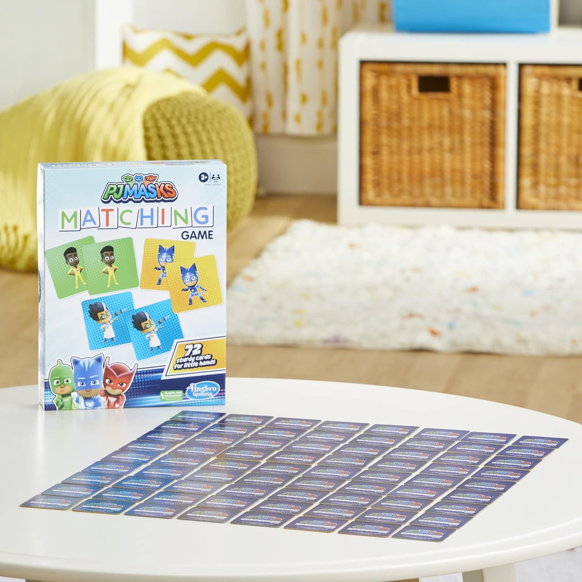 PJ Masks Hasbro Gaming Matching Game for Kids Ages 3&Up,Fun Preschool Game for 1+ Players,Multicolor