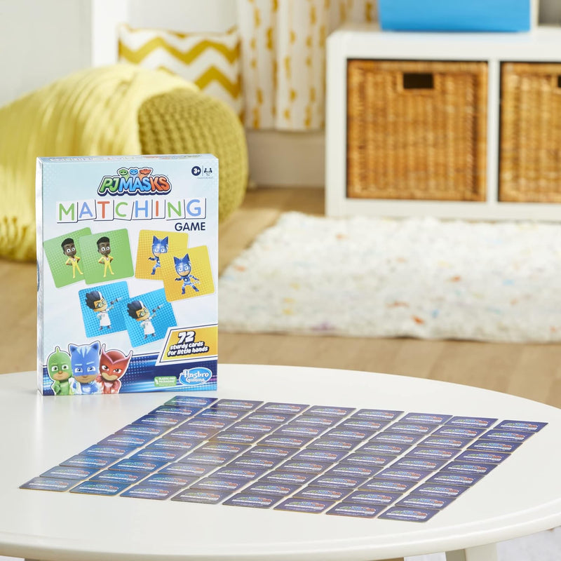 PJ Masks Hasbro Gaming Matching Game for Kids Ages 3&Up,Fun Preschool Game for 1+ Players,Multicolor