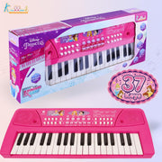 Princess Keyboard Piano for Girls 37 Keys Musical instrument with Microphone, 8 Rhythms, 8 Tones & USB/Battery Power, Educational Learning Toy Birthday Gift for Kids Aged 3+ Years Pink