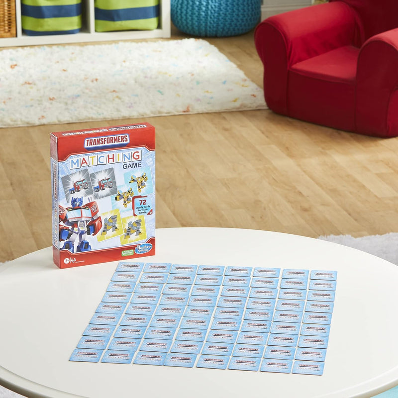 Hasbro Gaming Transformers Matching Game for Kids Ages 3 and Up, Fun Preschool Game for 1+ Players