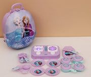 Kriiddaank Frozen Backpack Kitchen Set for Kids | Pretend Play Educational Toy with Kitchen Accessories | Fun Learning Toy for Boys & Girls Age 3+ (Multicolor)