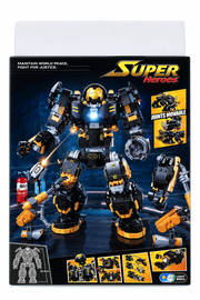 JiSi Bricks Black Steel Armor Building Set