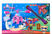 Seabed Adventure Assembly Track Series – 35 Pieces Toy Train Track Set for Kids