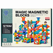DIGE Magic Magnetic Blocks – 268 Pcs Magnetic Marble Run Set for Kids, STEM Construction & Building Toy